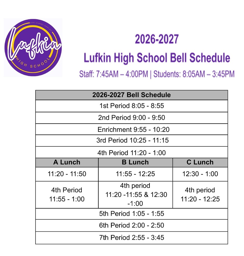 26-27 LHS Bell Schedule