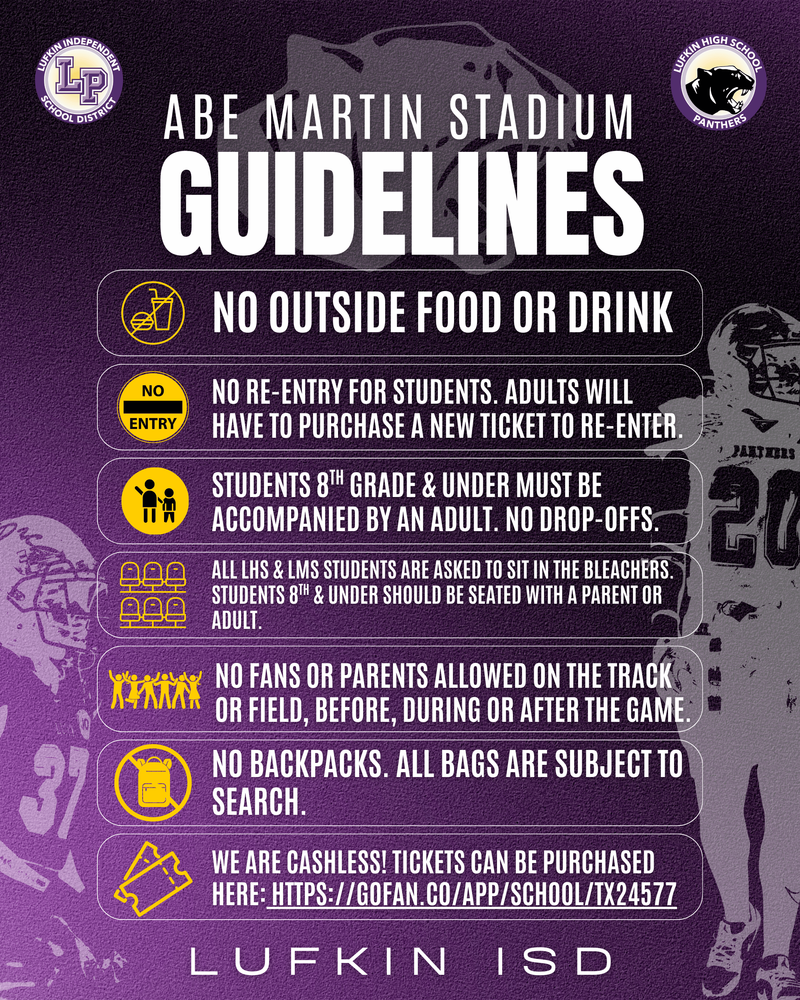 Abe Martin Stadium Guidelines