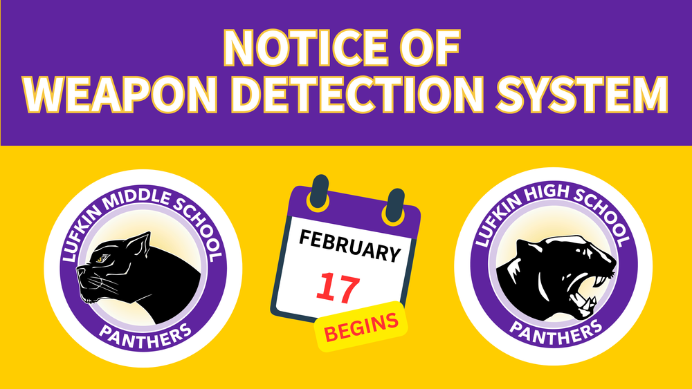 Notice of Weapon Detection System