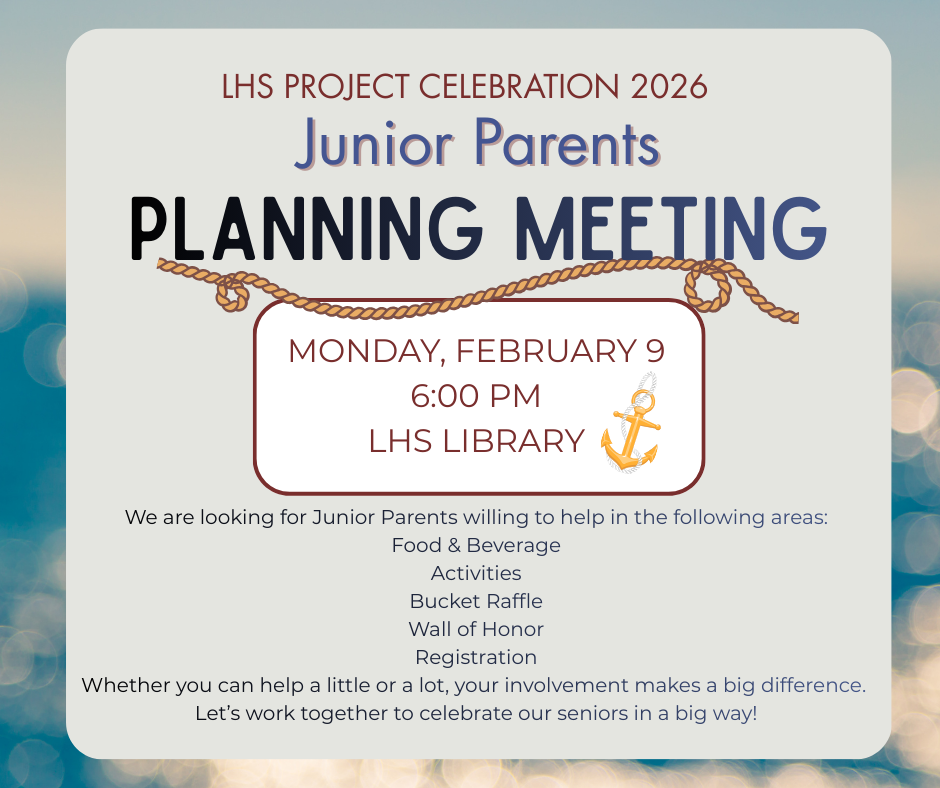Project Celebration Parent Meeting 2026