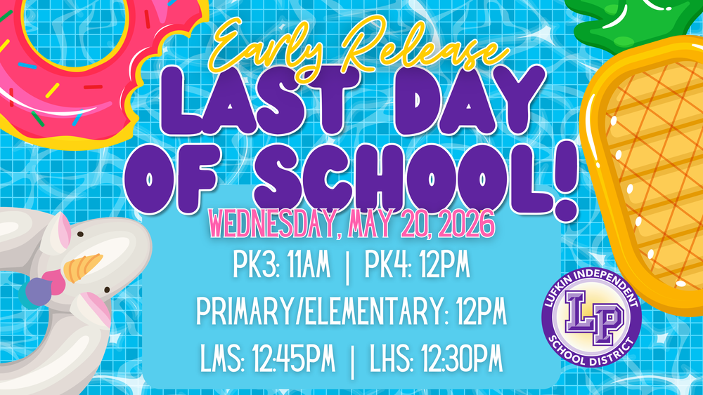 Last Day of School Early Release