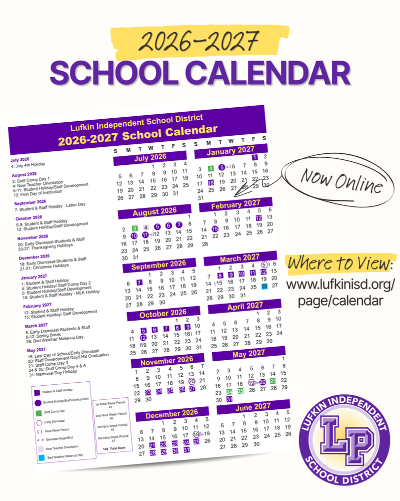 2026-2027 School Calendar
