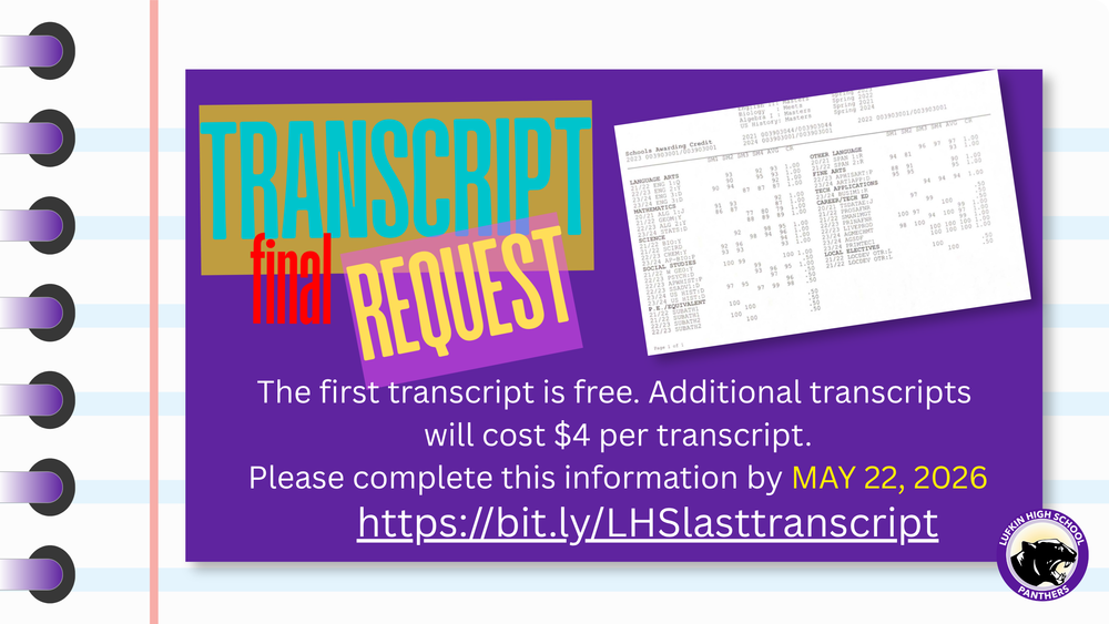 Transcript Requests 2026