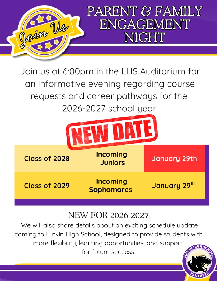 Rescheduled LHS Parent Night