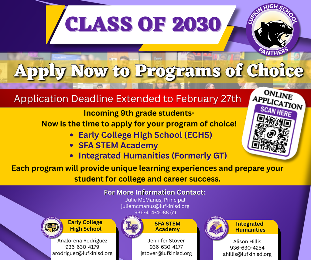 Class of 2030 Program Reminder