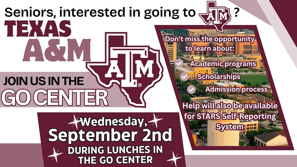 Texas A & M in GO CENTER