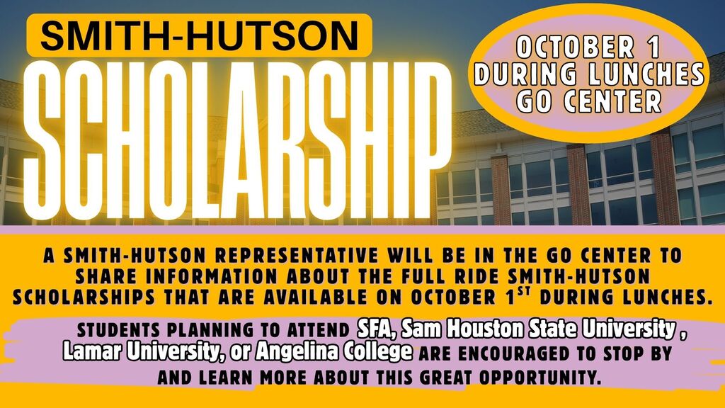 Smith-Hutson Scholarship Information in GO CENTER