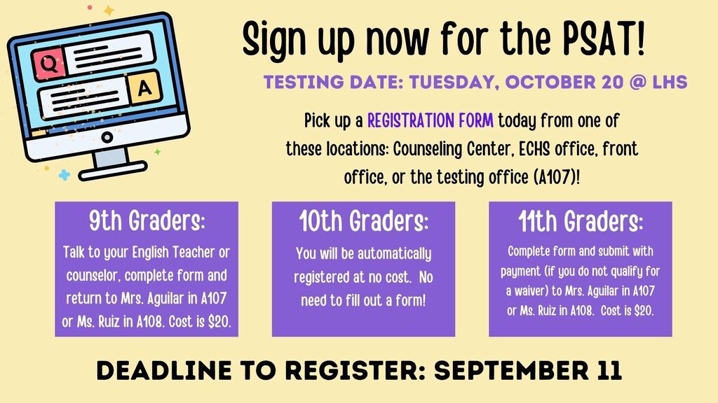 PSAT Testing Date 2026