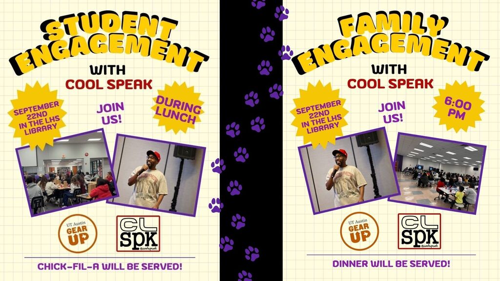 Student and Family Engagement with Cool Speak and UT Gear Up