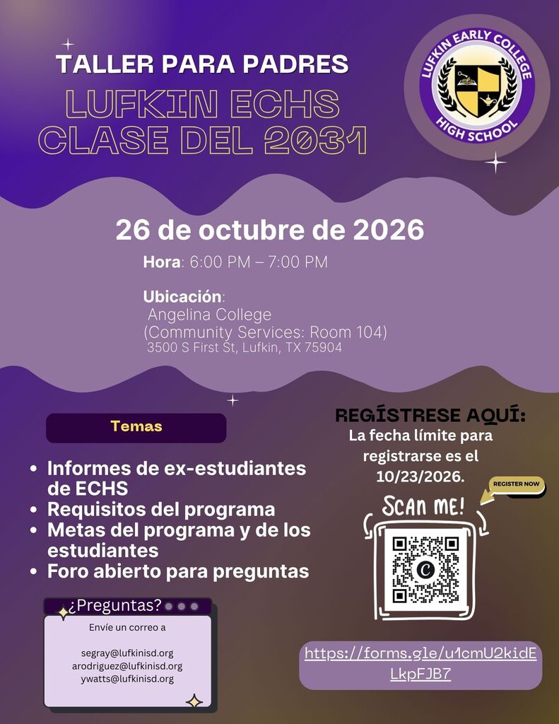 ECHS Class of 2031 Parent Info Session Spanish