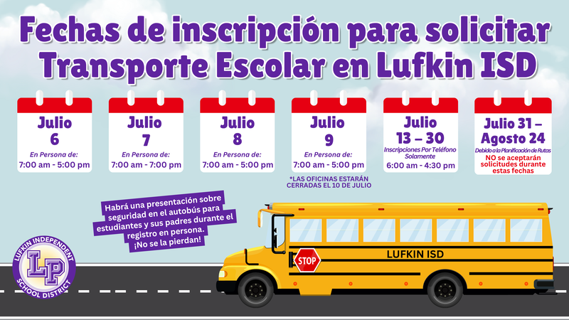 Transportation Registration Spanish