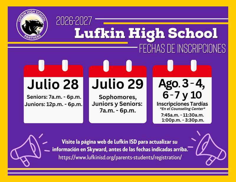 Spanish LHS Registration