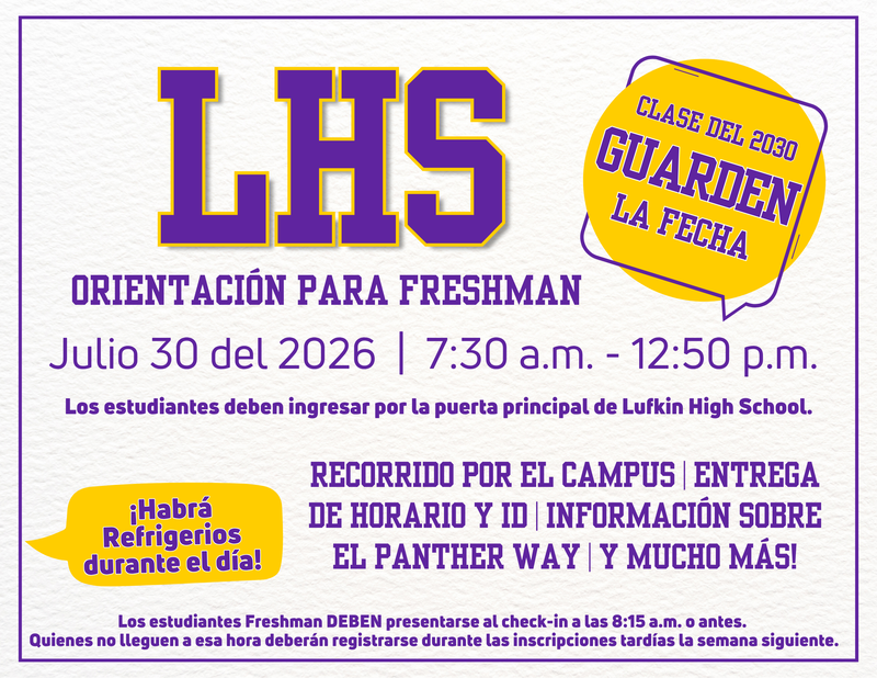 Freshmen Orientation LHS
