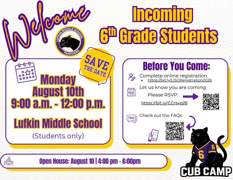 6th Grade Cub Camp (English)