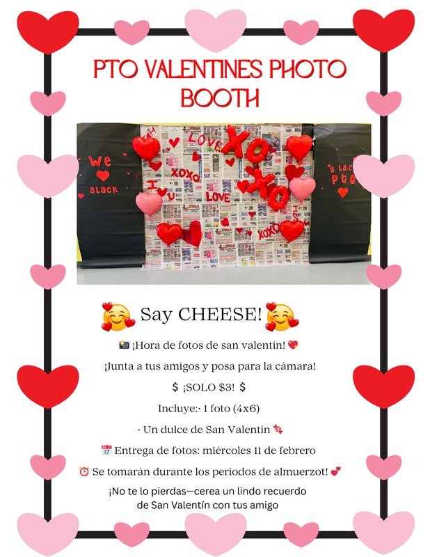 PTO Valentine’s Photo Booth