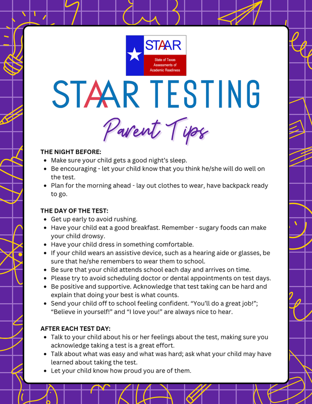STAAR Testing Dates Schedule