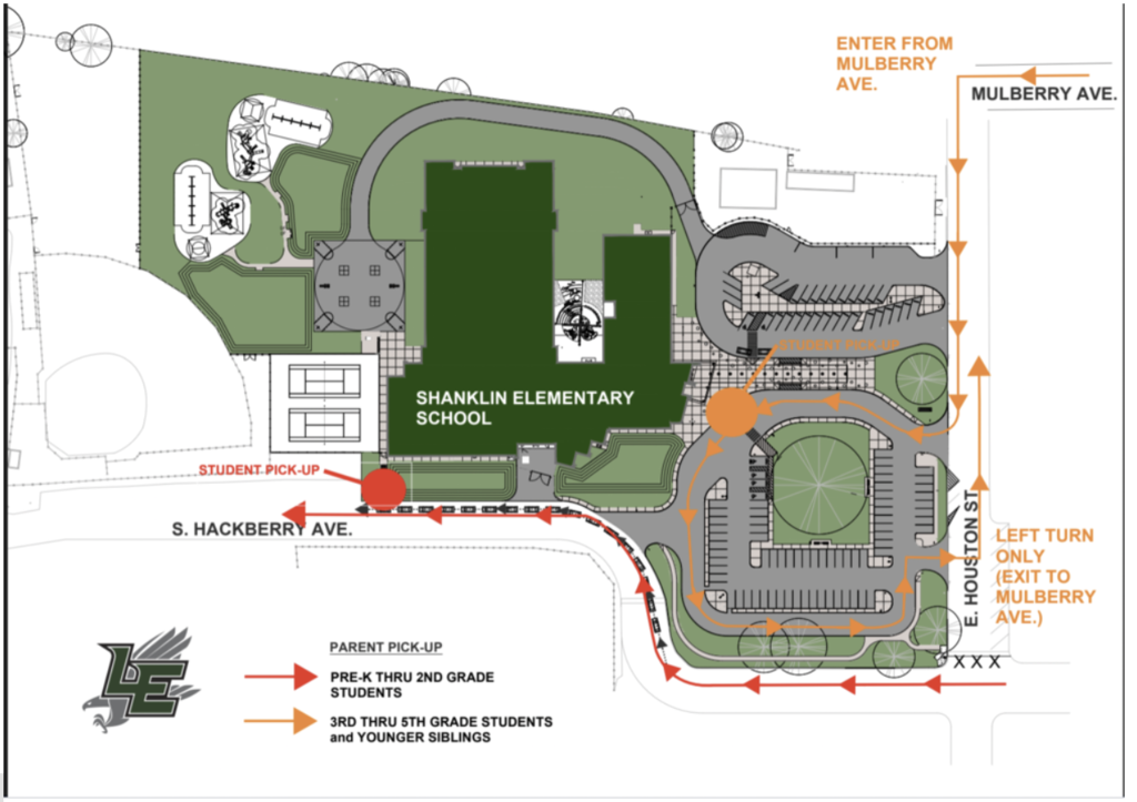 pick-up and drop off map
