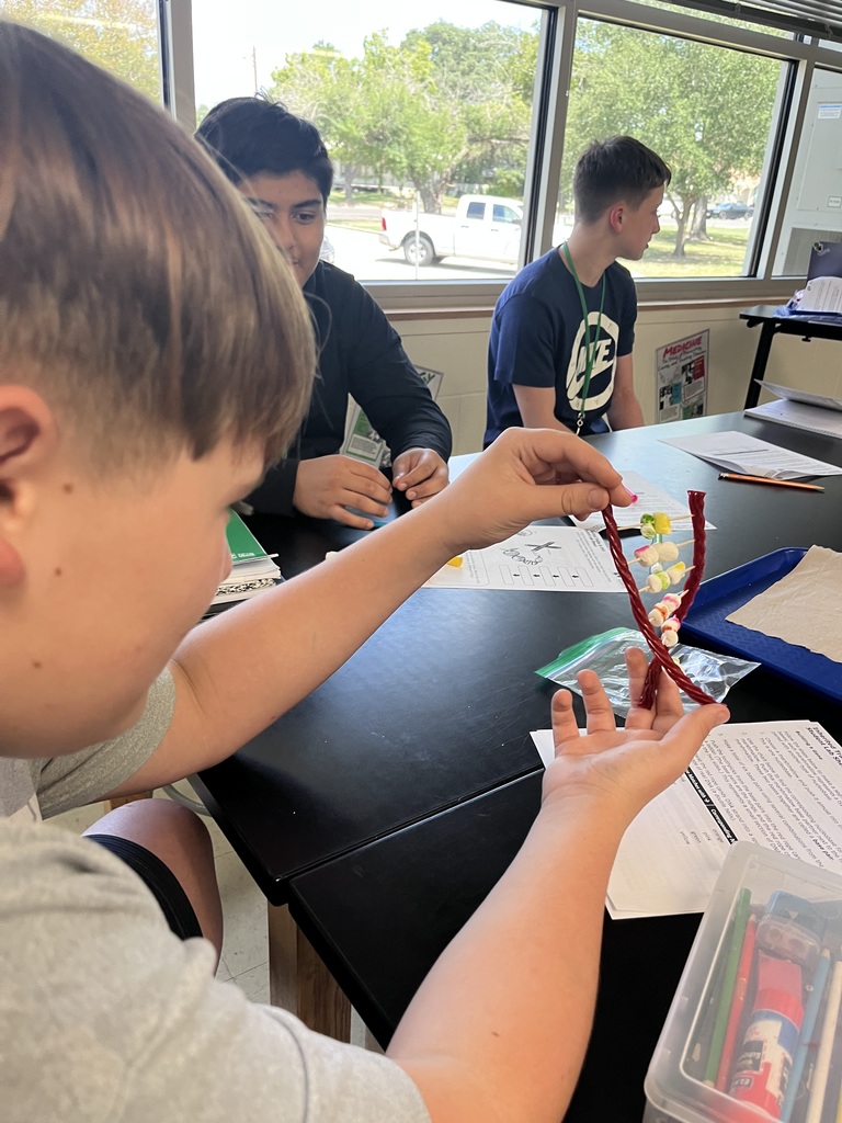 students working in science
