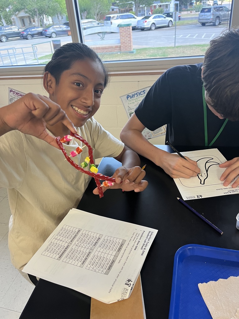 students working in science