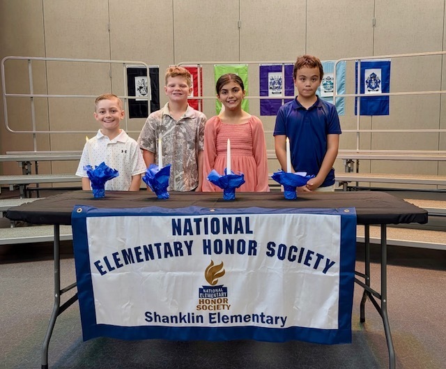 NEHS Officers: Otis-President, Knox-VP, Harper-Treasurer, Jett-Secretary