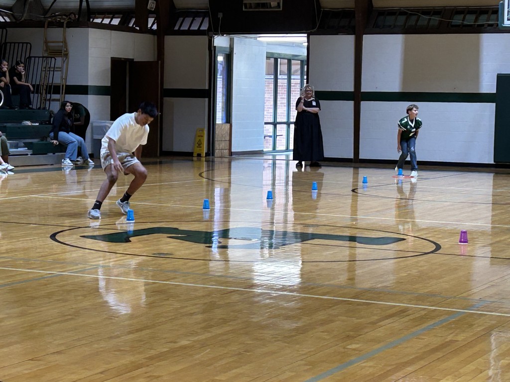 cup stacking race