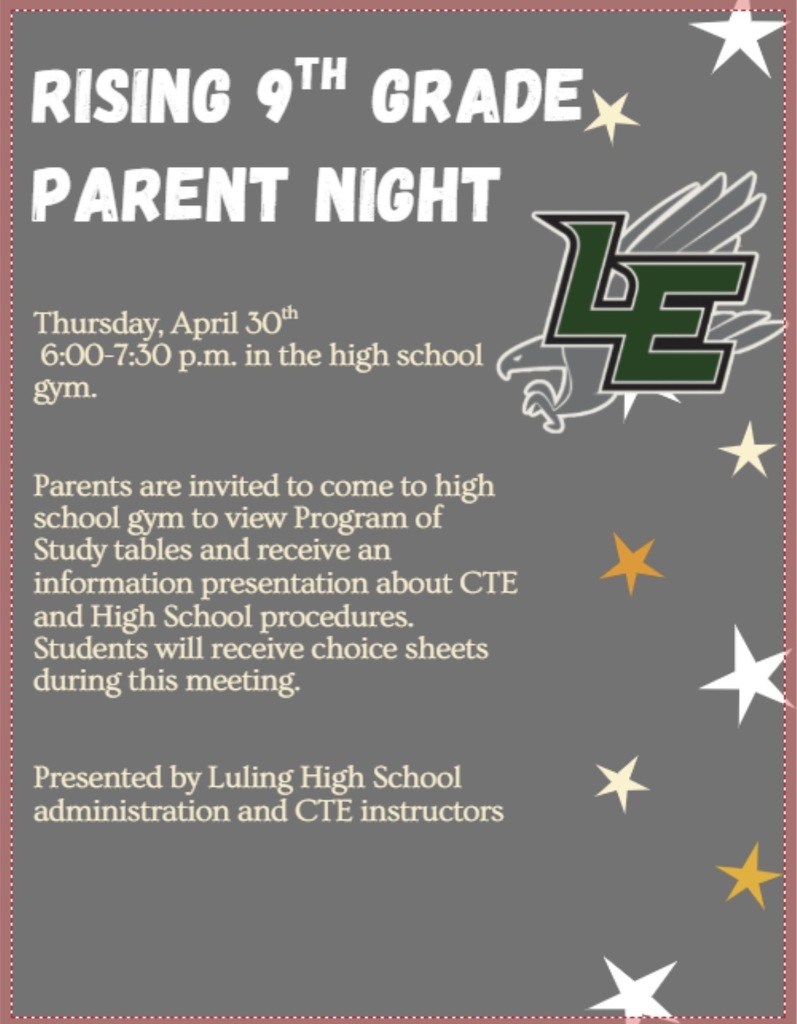 8th grade night flyer