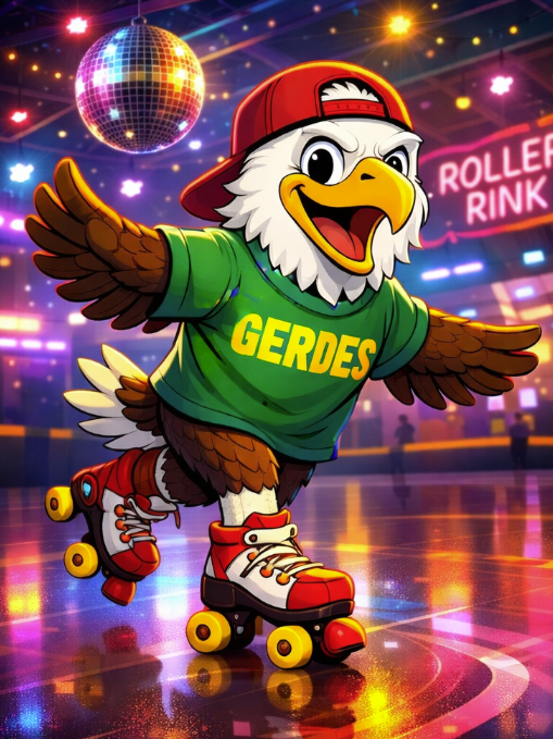 skating eagle