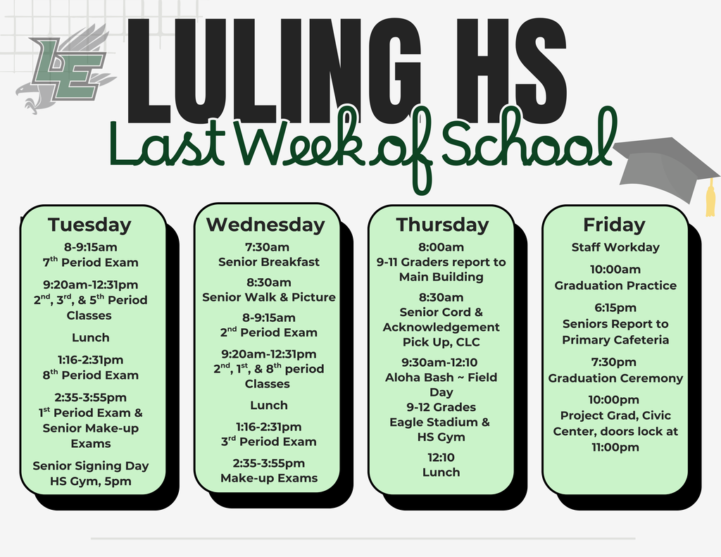 Final week's flyer