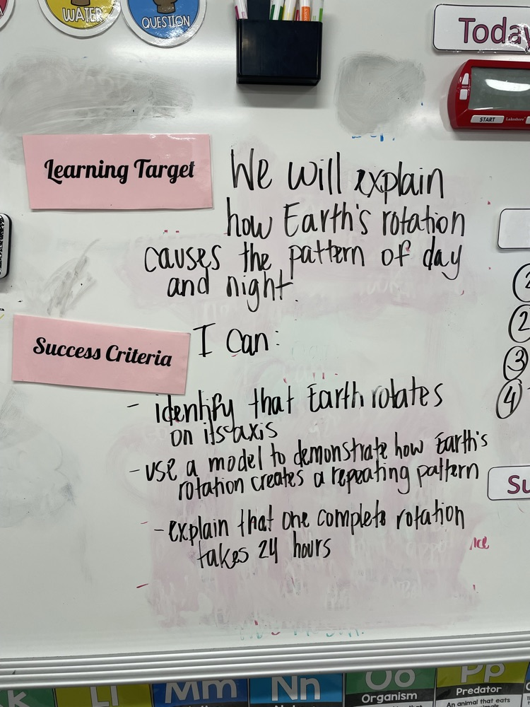 learning targets and success criteria