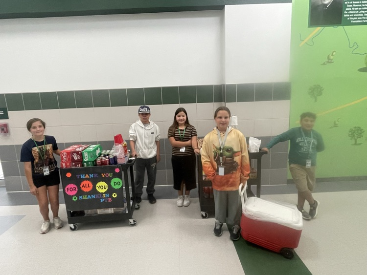house leaders distributing treats!