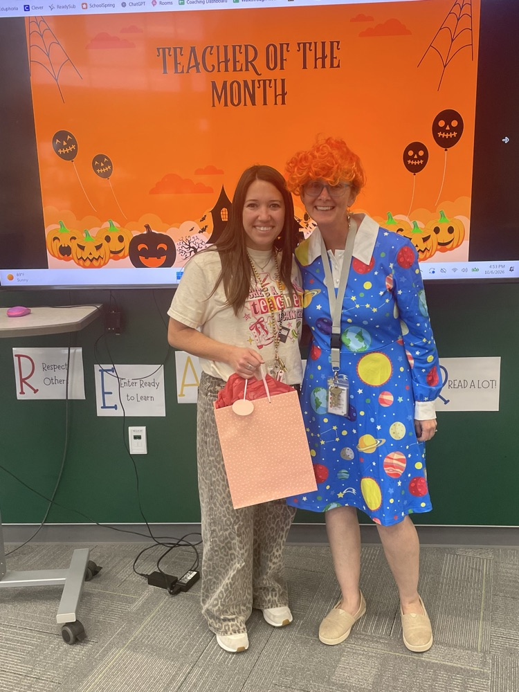 teacher of the month!