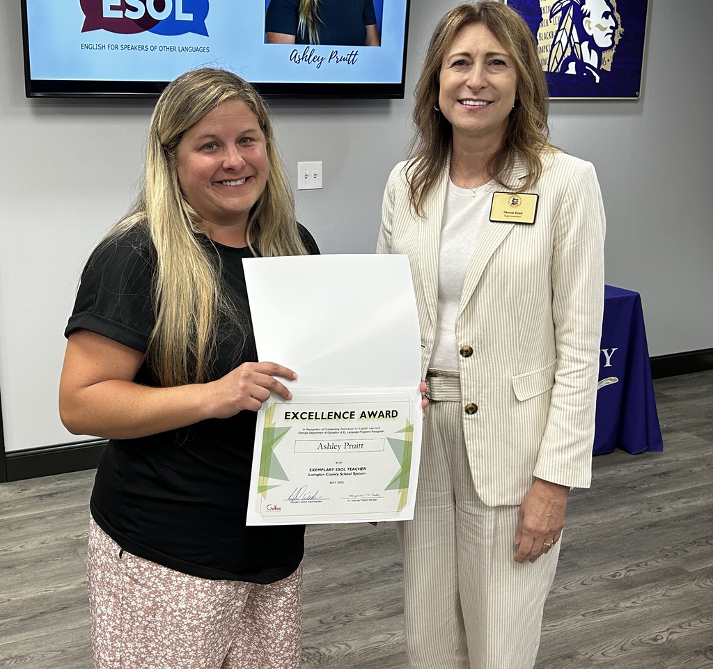 Ashley Pruitt Exemplary ESOL Educator