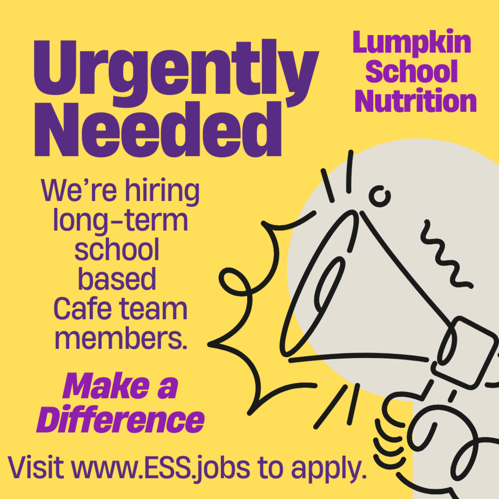 Lumpkin School Nutrition is hiring