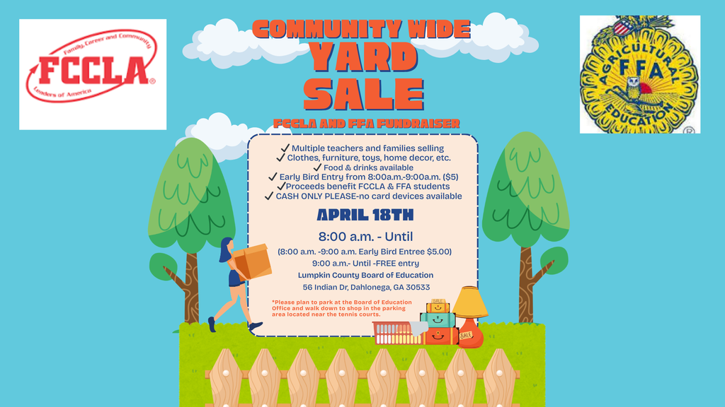 Yard Sale FCCLA & FFA