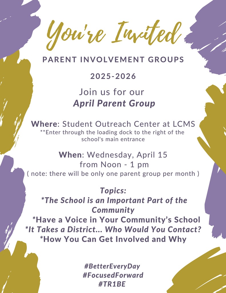April Parent Group Invitation 