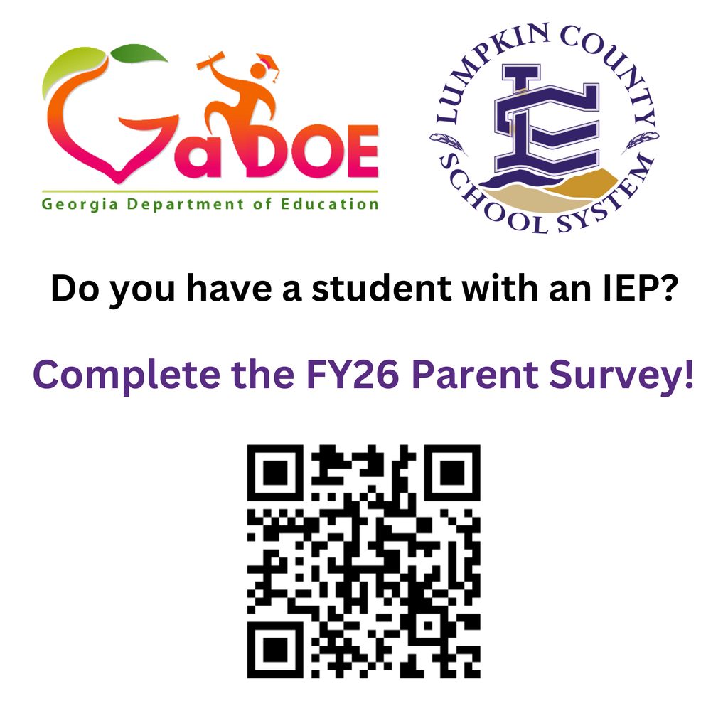 SPED Parent Survey Graphic with QR Code
