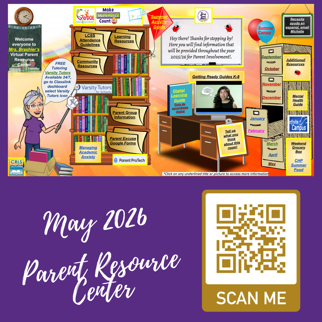 Parent Resource Center for May 2026