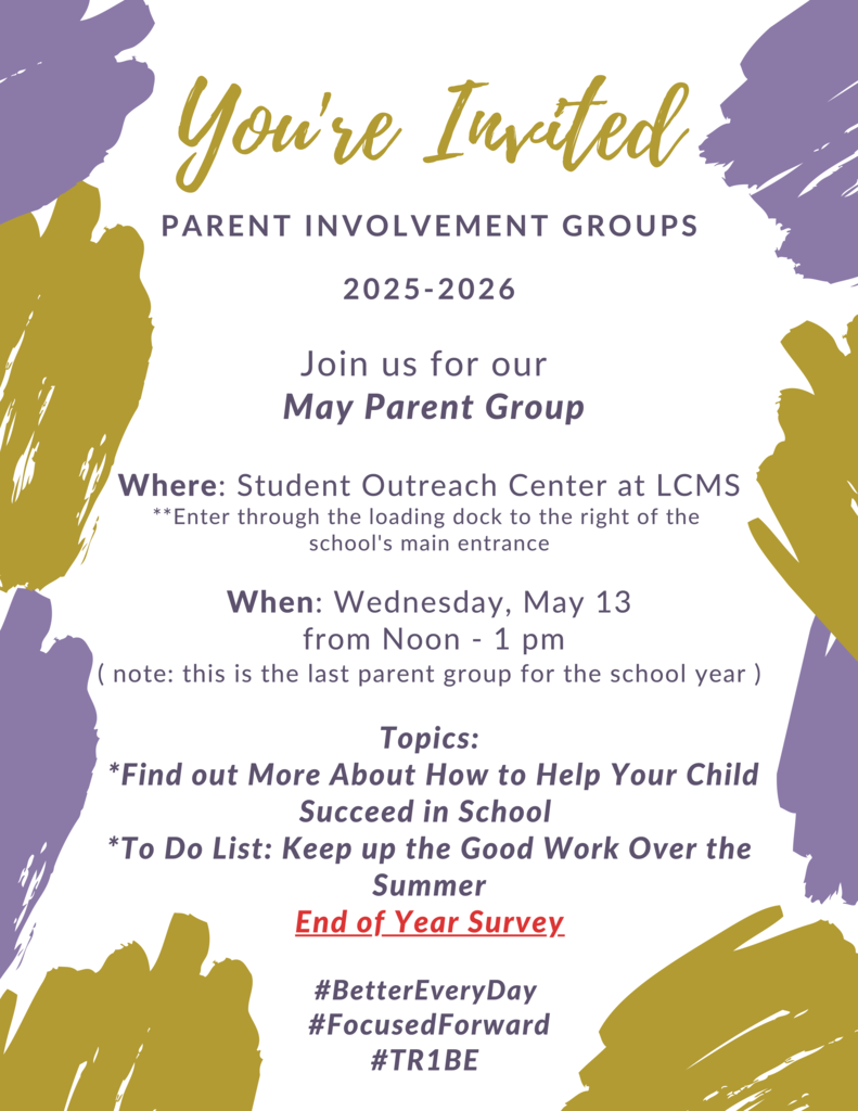 May Parent Group Invitation