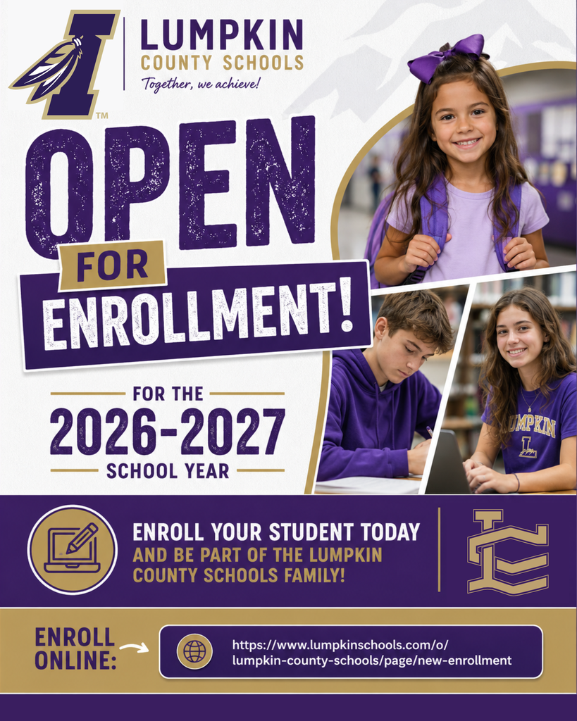 Lumpkin County Schools Open for Enrollment Graphic