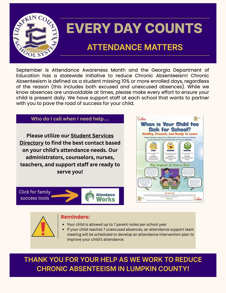 Every Day Counts-Attendance Matters Flyer