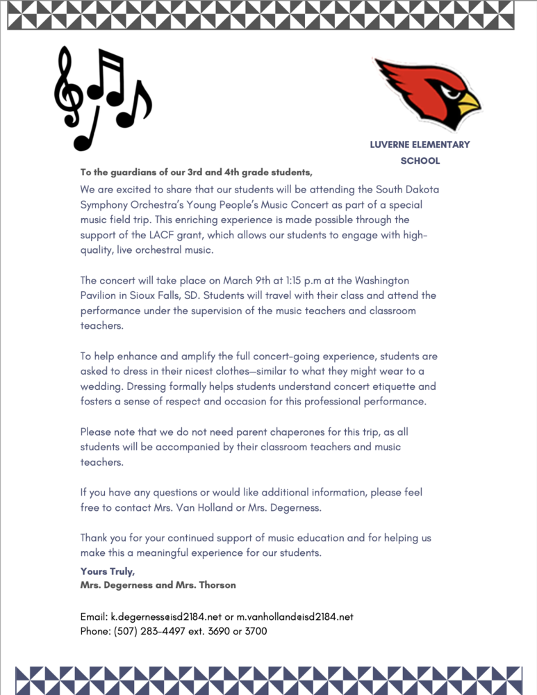 3rd & 4th Grade SD Symphony Field Trip