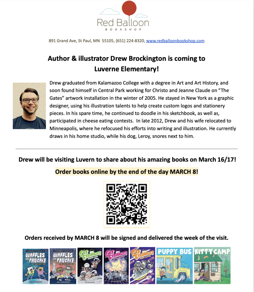 Drew Brockington Book Orders