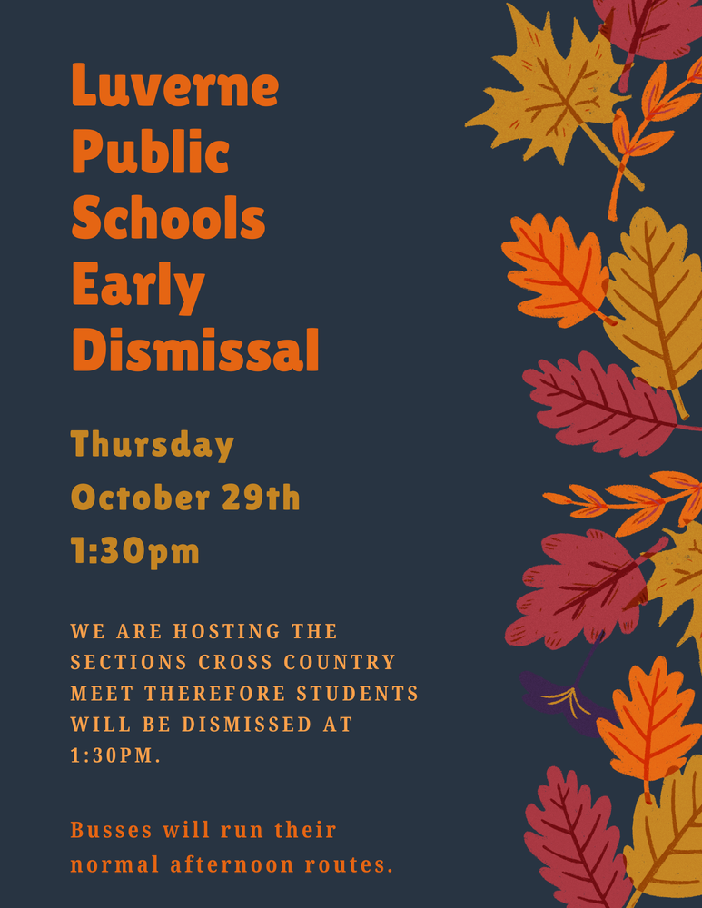Early Dismissal Reminder
