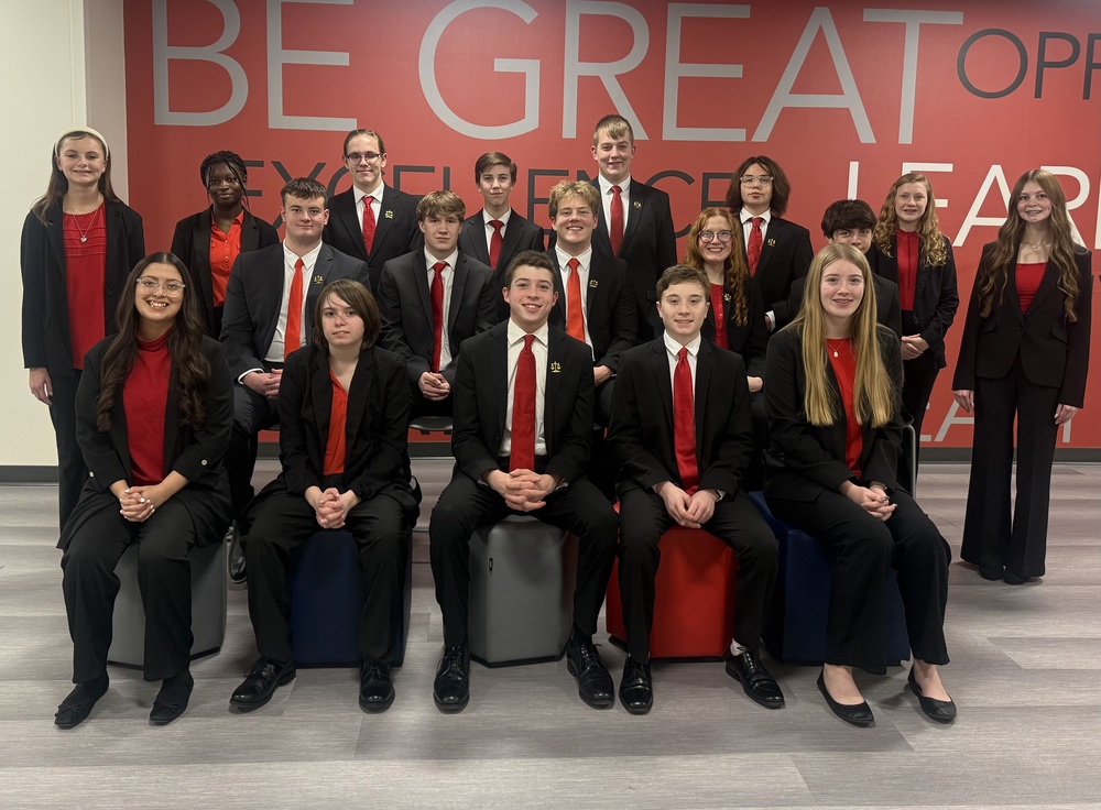 Mock Trial Team Poses for a Picture