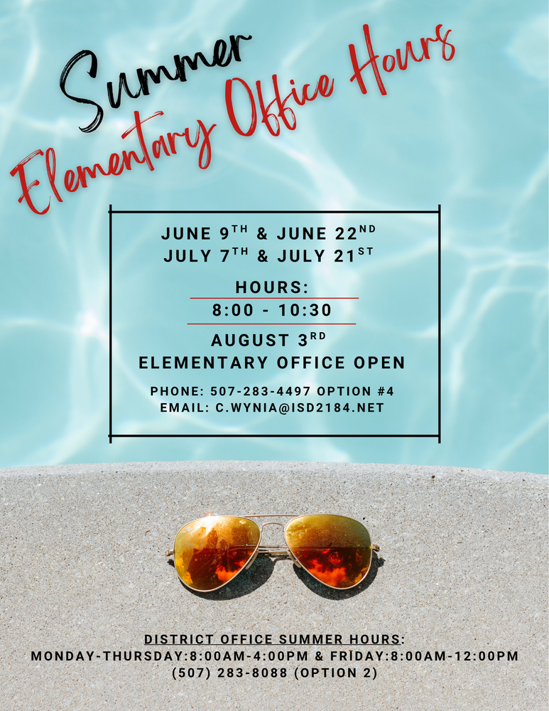 Elementary Summer Hours
