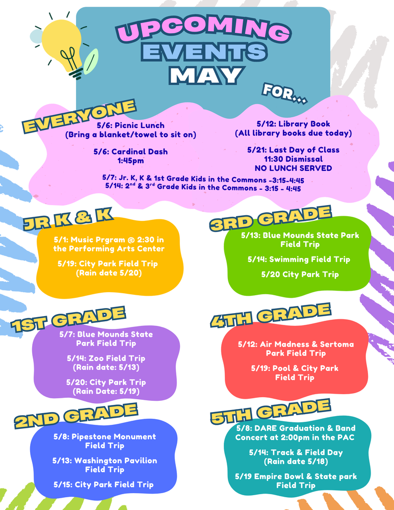 May 2026 Calendar of Events