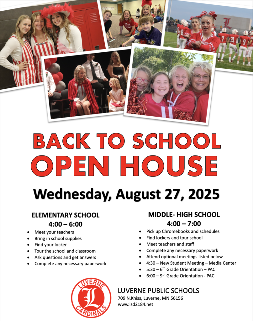 Open House Flyer Elementary 4-6 and HS 4-7