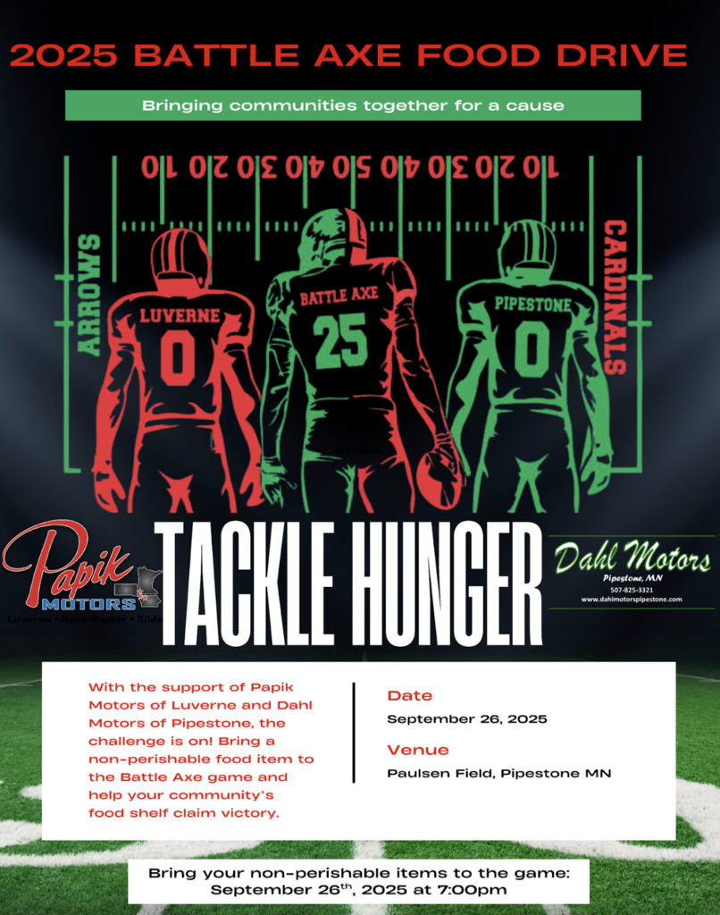 Battle Axe Food Drive poster