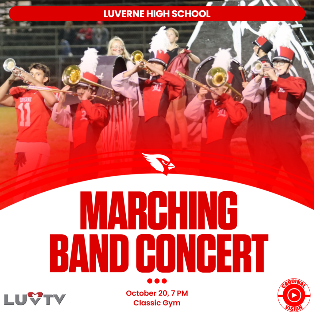 marching band concert graphic- october 20, 7:00 pm Classic Gym