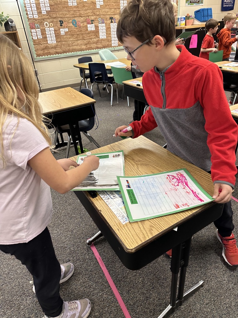 Mrs. Reker’s class conducted class surveys during math to learn more about bar graphs and collecting data.